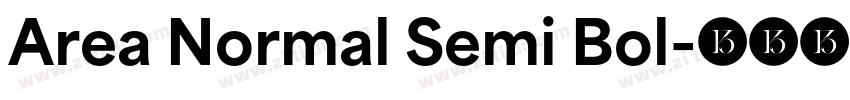 Area Normal Semi Bol字体转换